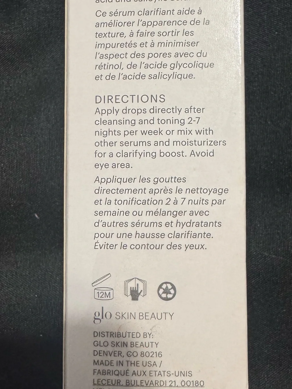 Glo Skin Beauty Beta-Clarity BHA Drops - White with Light Blue Accent